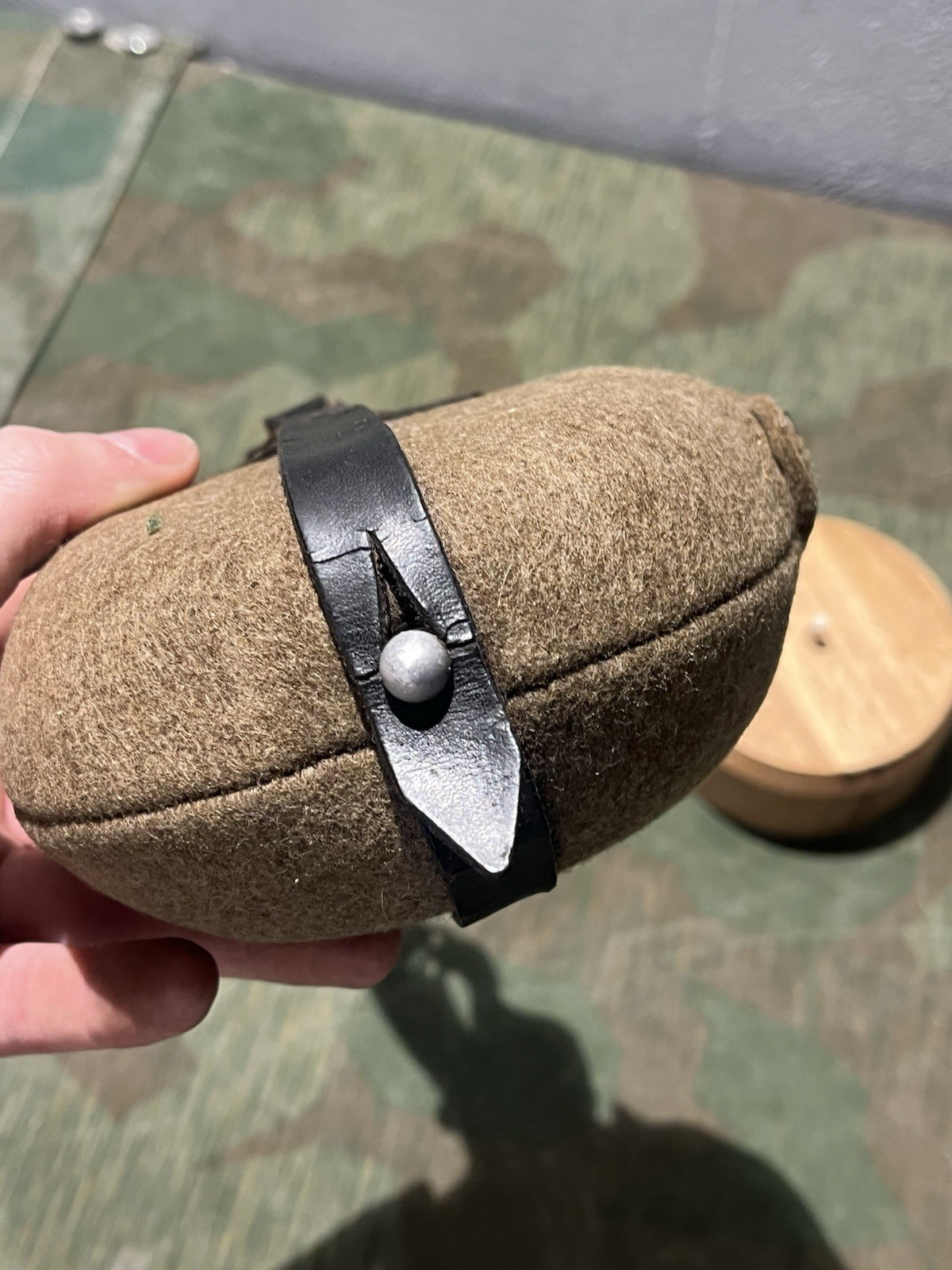 Original WW2 German Uniform M31 Canteen Marked VAL 39 - Image 9