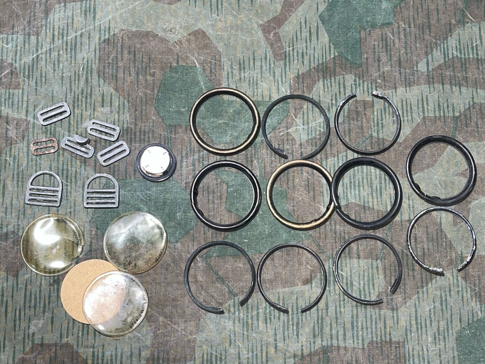 Original WW2 German GM30 / GM38 Gas Mask Spare Parts Lot