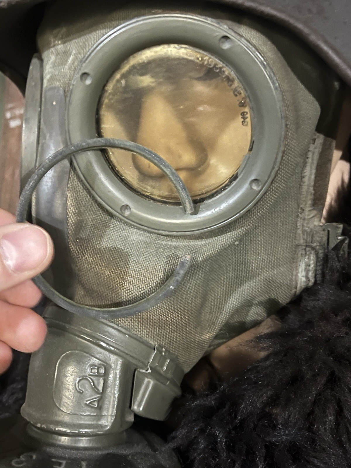 Original WW2 German GM30 / GM38 Gas Mask Spare Parts Lot - Image 12