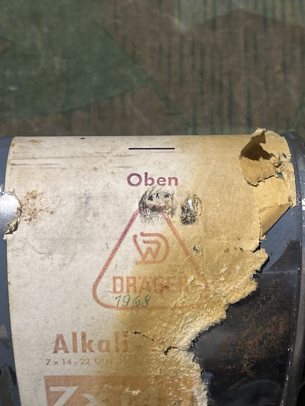 Original WW2 German Era Heeres Atmer Oxygen Rebreather Gas Mask Filter - Image 7