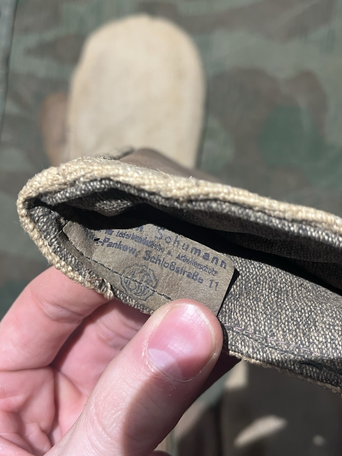 WW2 German Style / Post War FF33 Field Telephone Wire Pulling Leather Gloves - Image 15