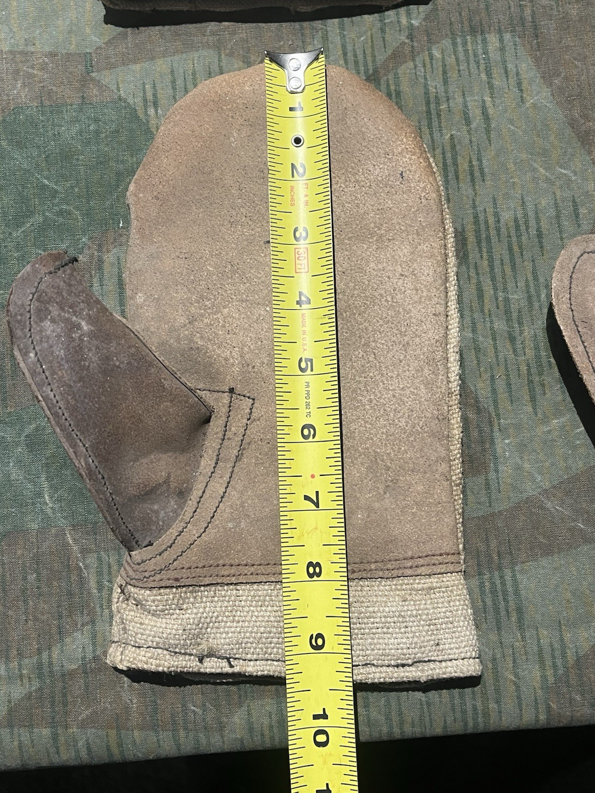 WW2 German Style / Post War FF33 Field Telephone Wire Pulling Leather Gloves - Image 18
