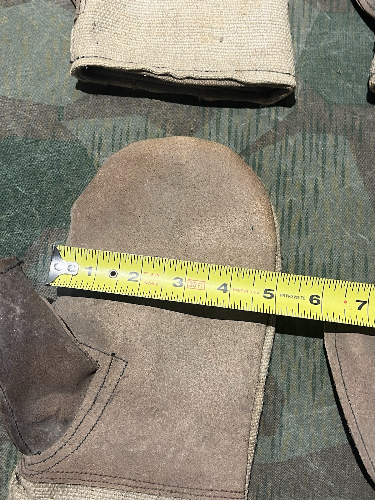 WW2 German Style / Post War FF33 Field Telephone Wire Pulling Leather Gloves - Image 19
