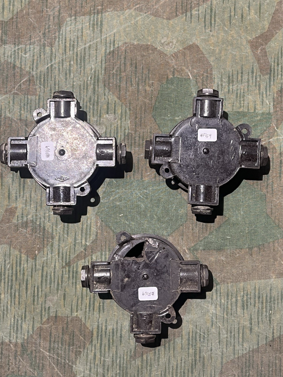 WW2 German / French Original Bunker Bakelite Electrical Junction Boxes - Image 5