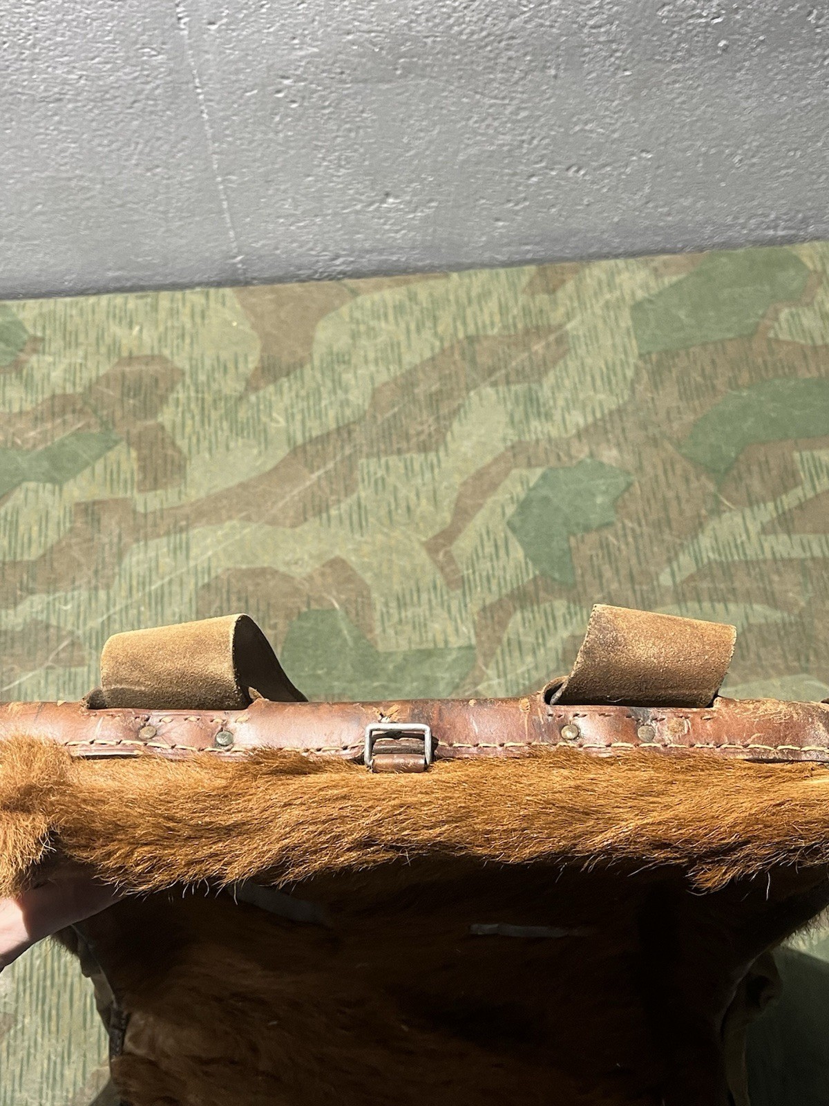 Original WW2 German RAD Uniform M34 Pony Fur Tornister Backpack Marked 1939 - Image 5