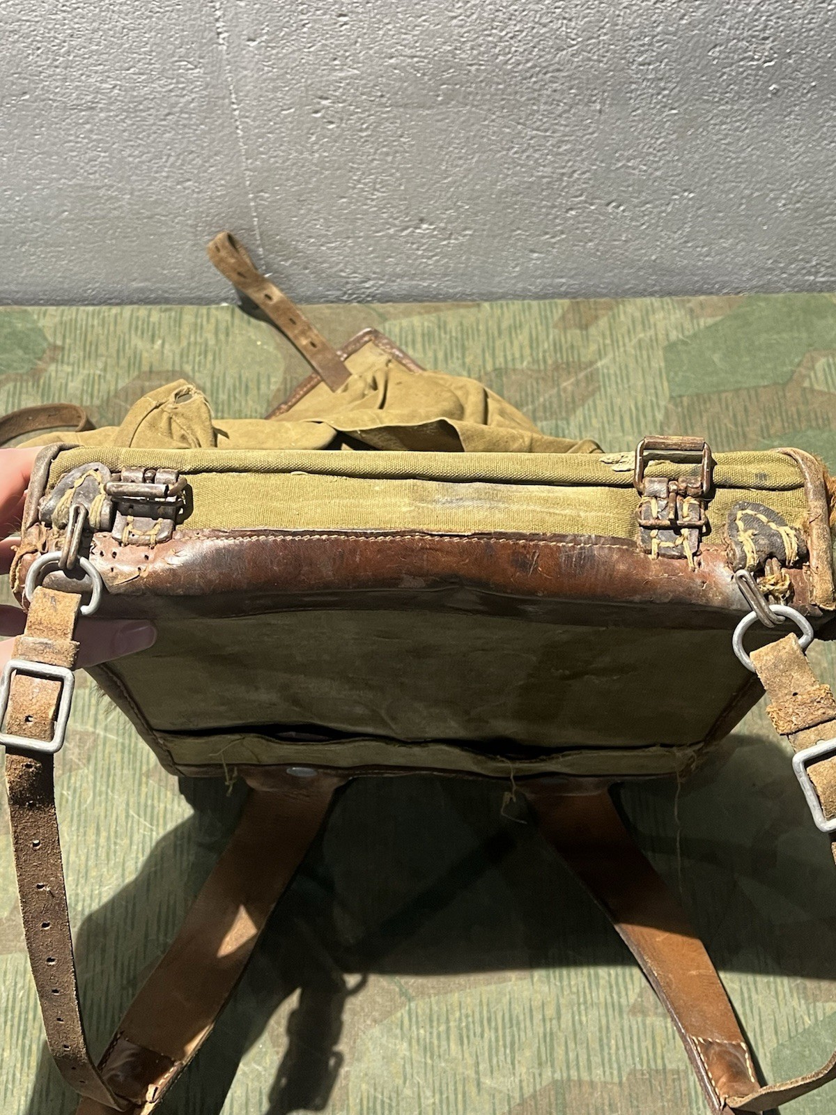 Original WW2 German RAD Uniform M34 Pony Fur Tornister Backpack Marked 1939 - Image 6
