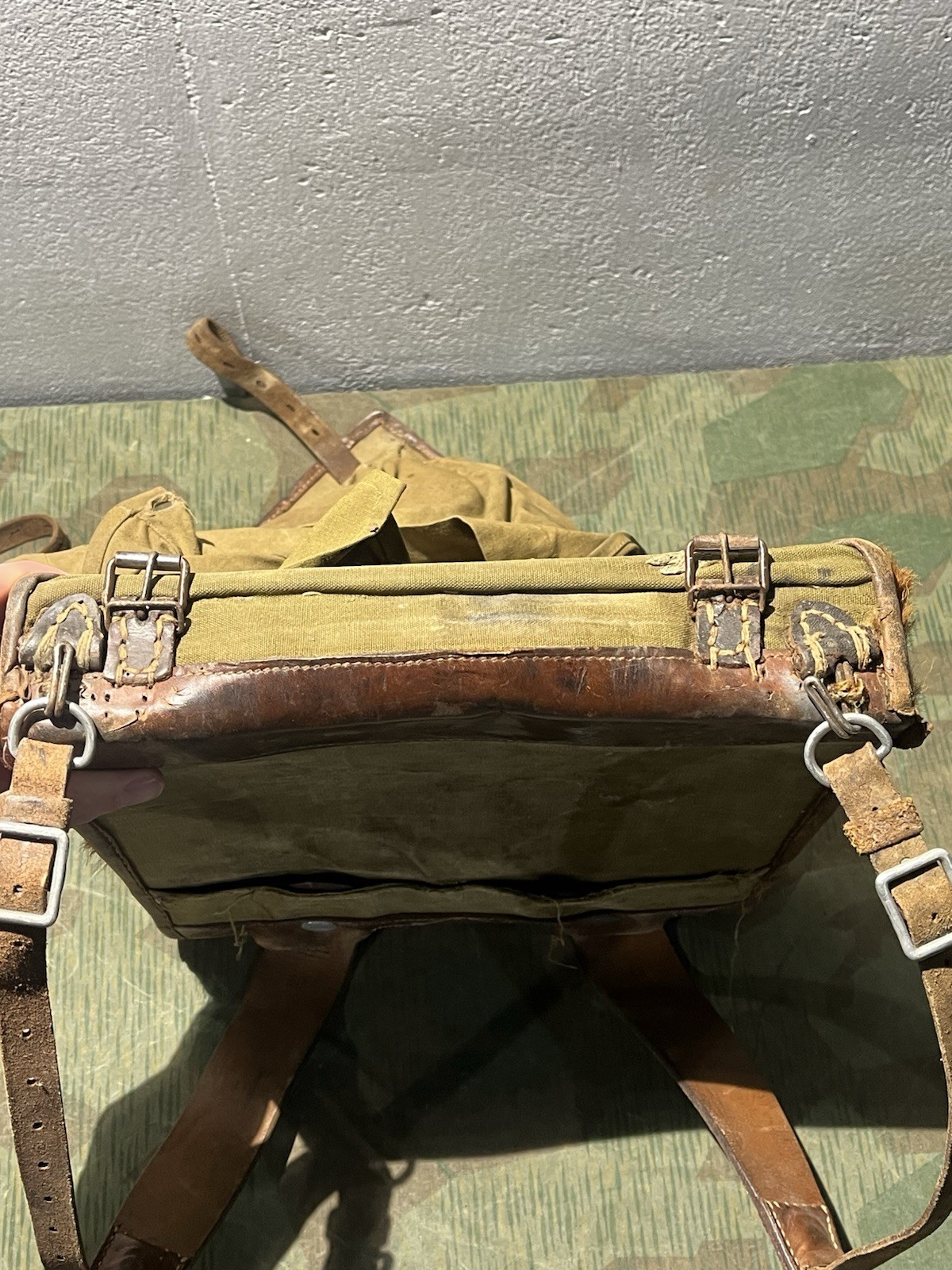 Original WW2 German RAD Uniform M34 Pony Fur Tornister Backpack Marked 1939 - Image 7