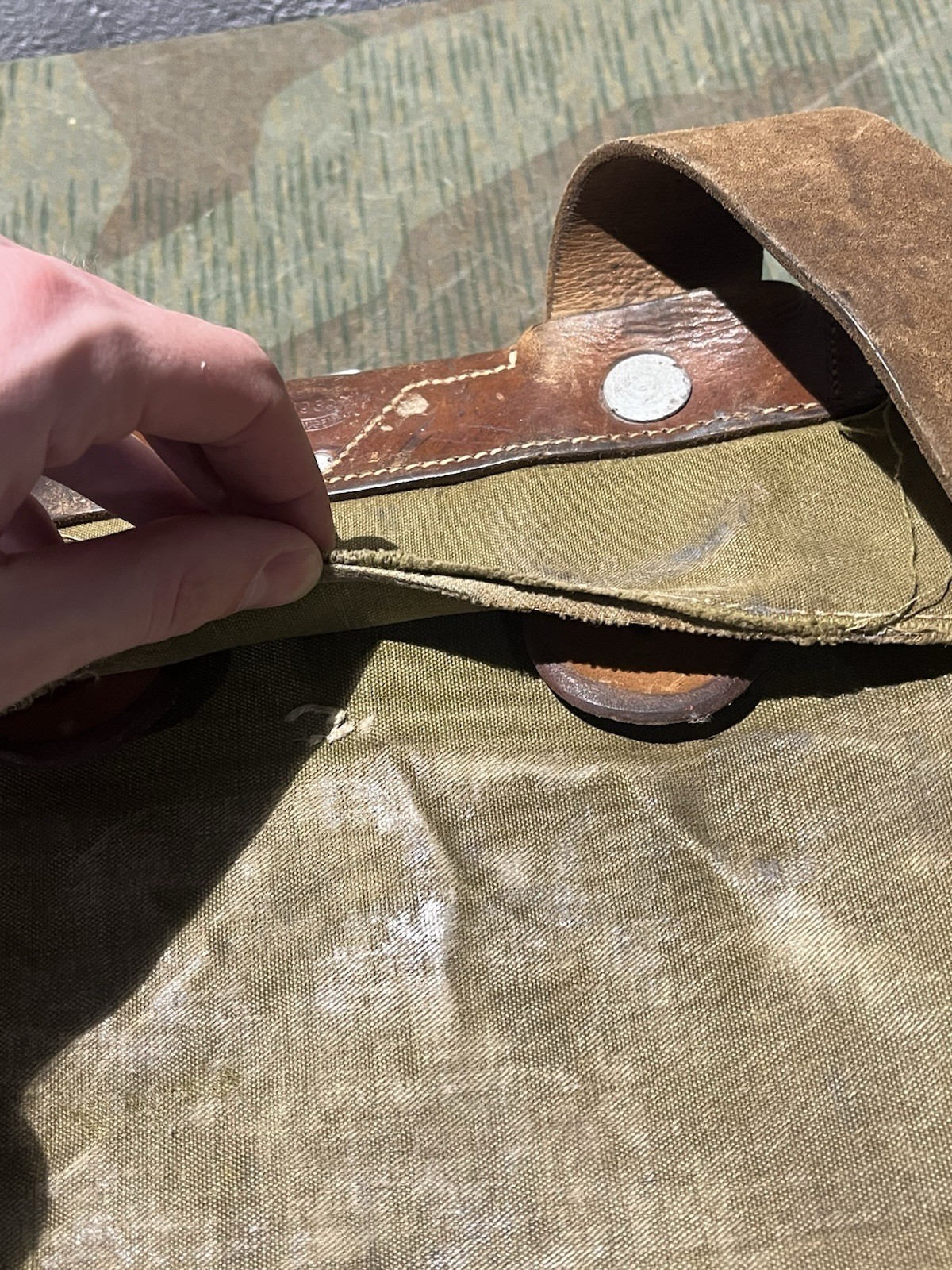 Original WW2 German RAD Uniform M34 Pony Fur Tornister Backpack Marked 1939 - Image 8