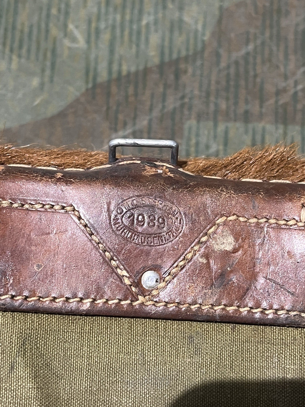 Original WW2 German RAD Uniform M34 Pony Fur Tornister Backpack Marked 1939 - Image 9