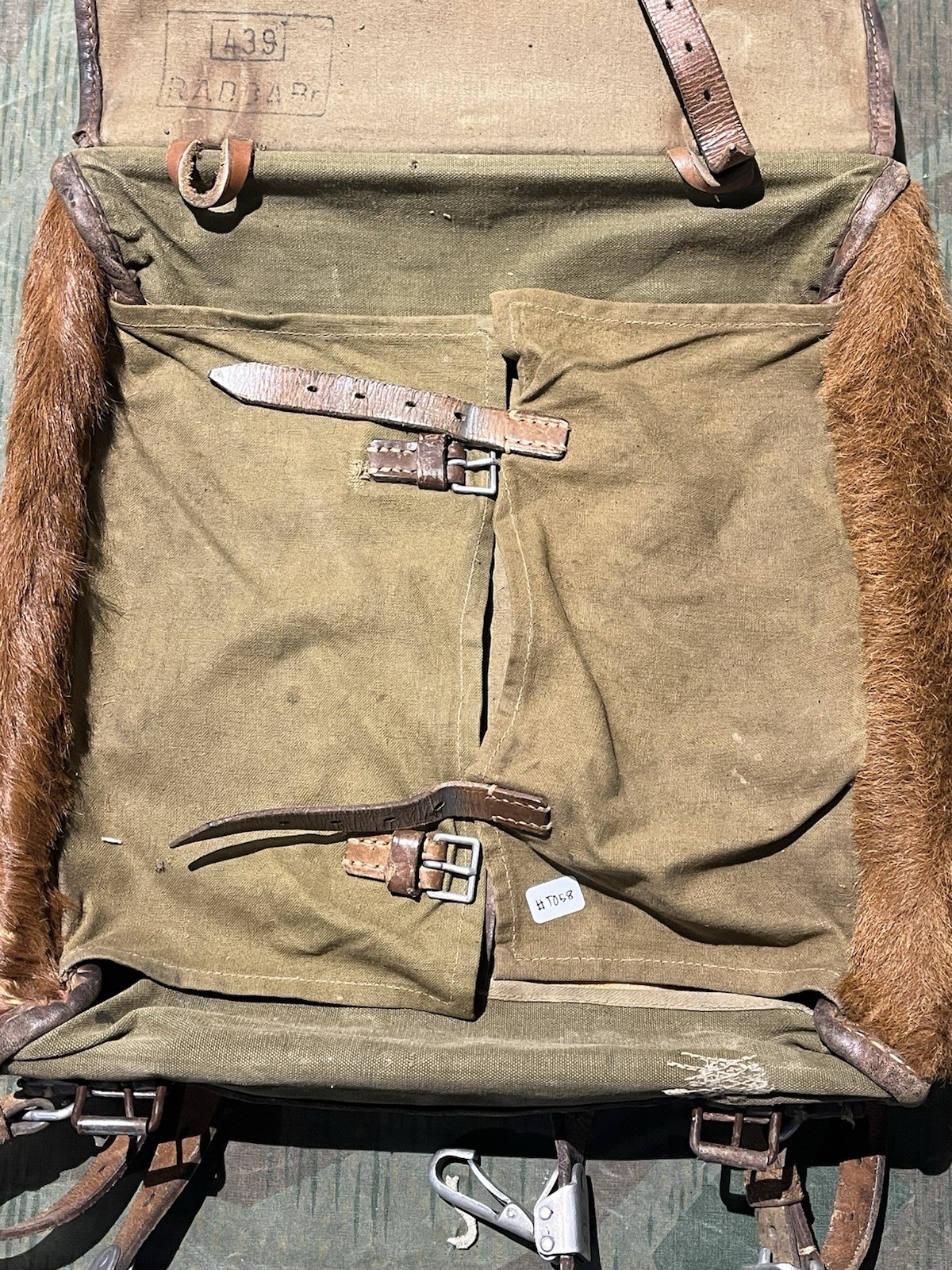 Original WW2 German RAD Uniform M34 Pony Fur Tornister Backpack Marked 1939 - Image 15