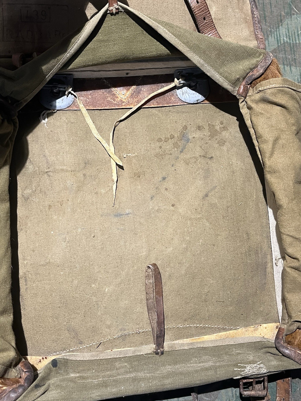Original WW2 German RAD Uniform M34 Pony Fur Tornister Backpack Marked 1939 - Image 17