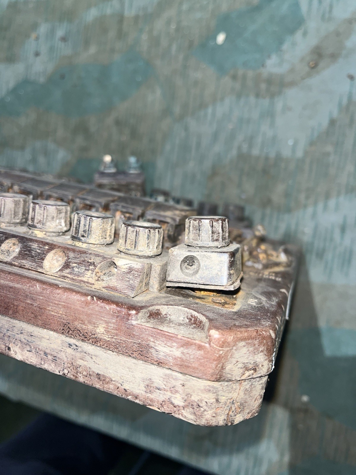 Original WW2 German Field Telephone / 10 Line Switchboard High Voltage Protection Board - Image 19