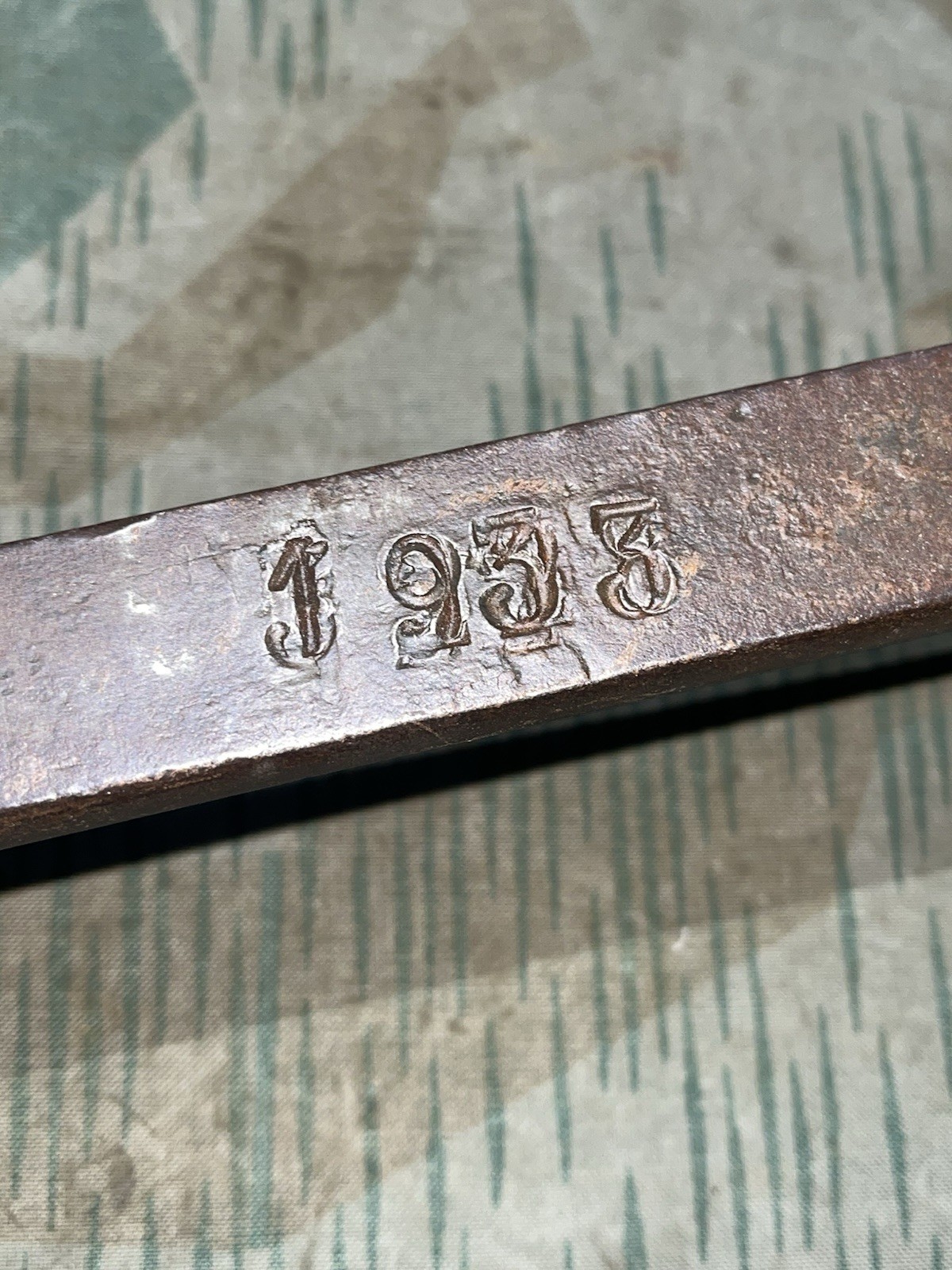 Original WW2 German Bunker / Vehicle Tool Wrench 1933 Marked - Image 5