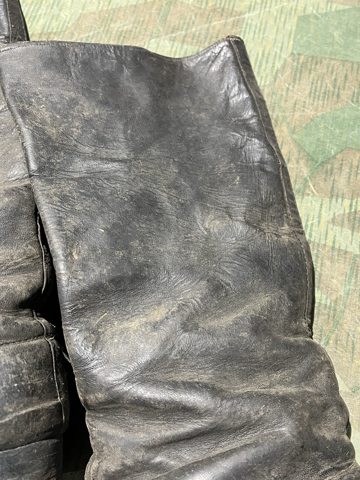 Size 10 Original WW2 German Uniform Combat / Marching Jack Boots - Image 3