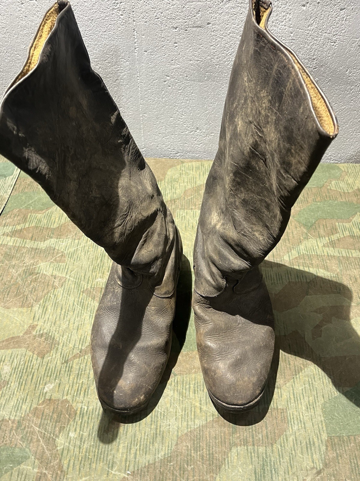 Size 10 Original WW2 German Uniform Combat / Marching Jack Boots - Image 13
