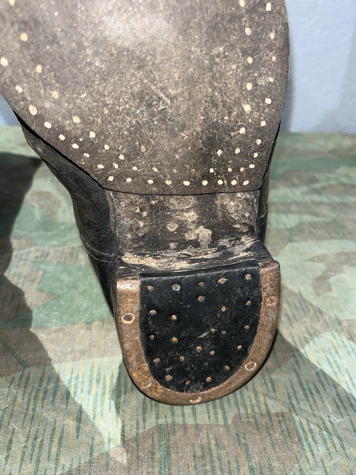 Size 10 Original WW2 German Uniform Combat / Marching Jack Boots - Image 21