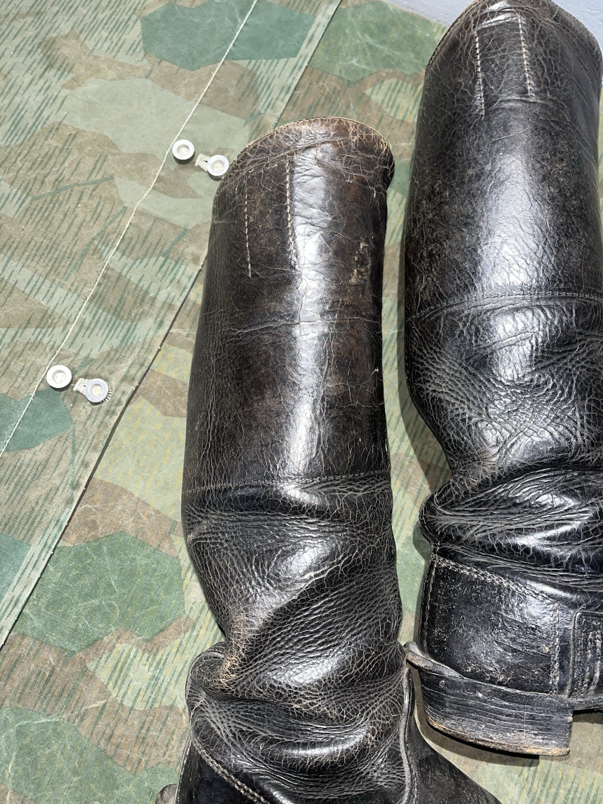 Size 8.5 Original WW2 German Uniform Combat / Marching Jack Boots W/ Hobnails - Image 10
