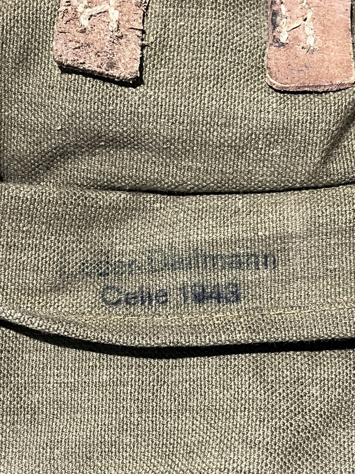 Original WW2 German Uniform A-Frame's Storage Bag Pouch 1943 Dated - Image 2