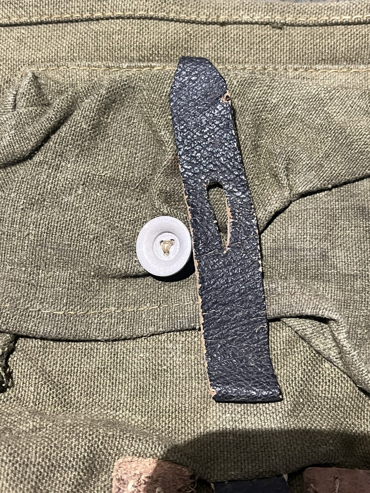 Original WW2 German Uniform A-Frame's Storage Bag Pouch 1943 Dated - Image 6