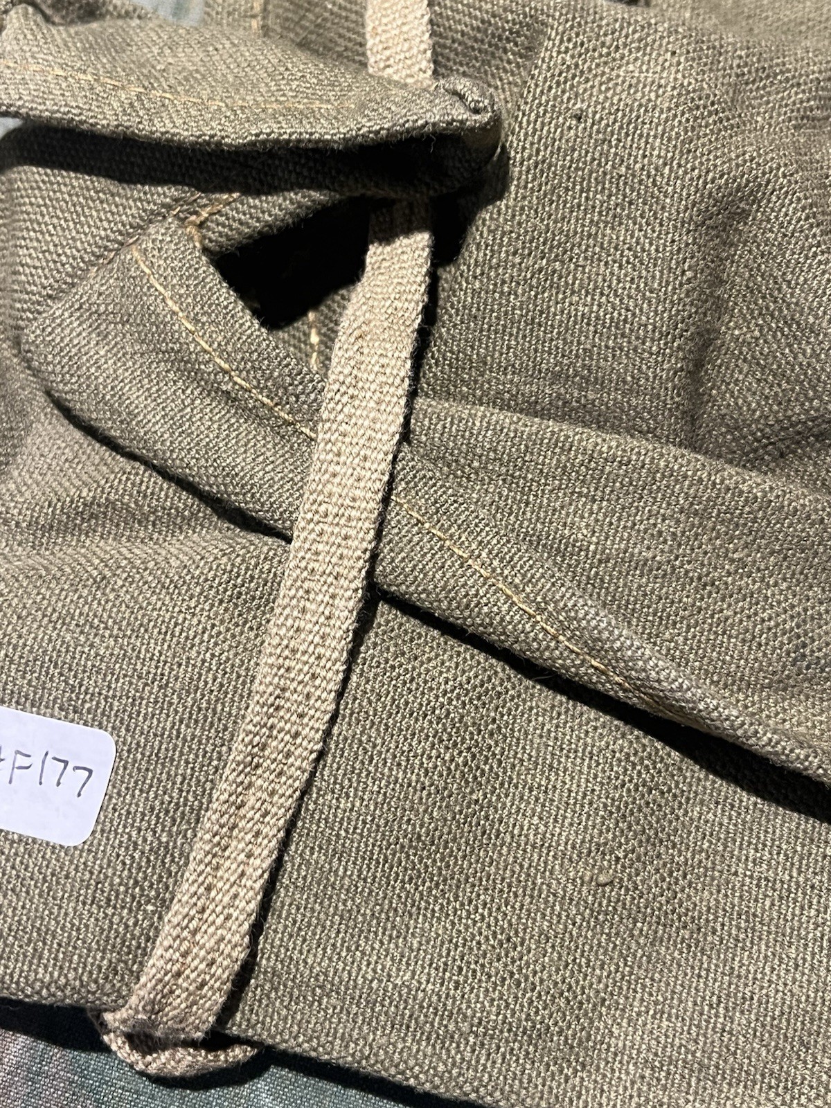 Original WW2 German Uniform A-Frame's Storage Bag Pouch 1943 Dated - Image 9