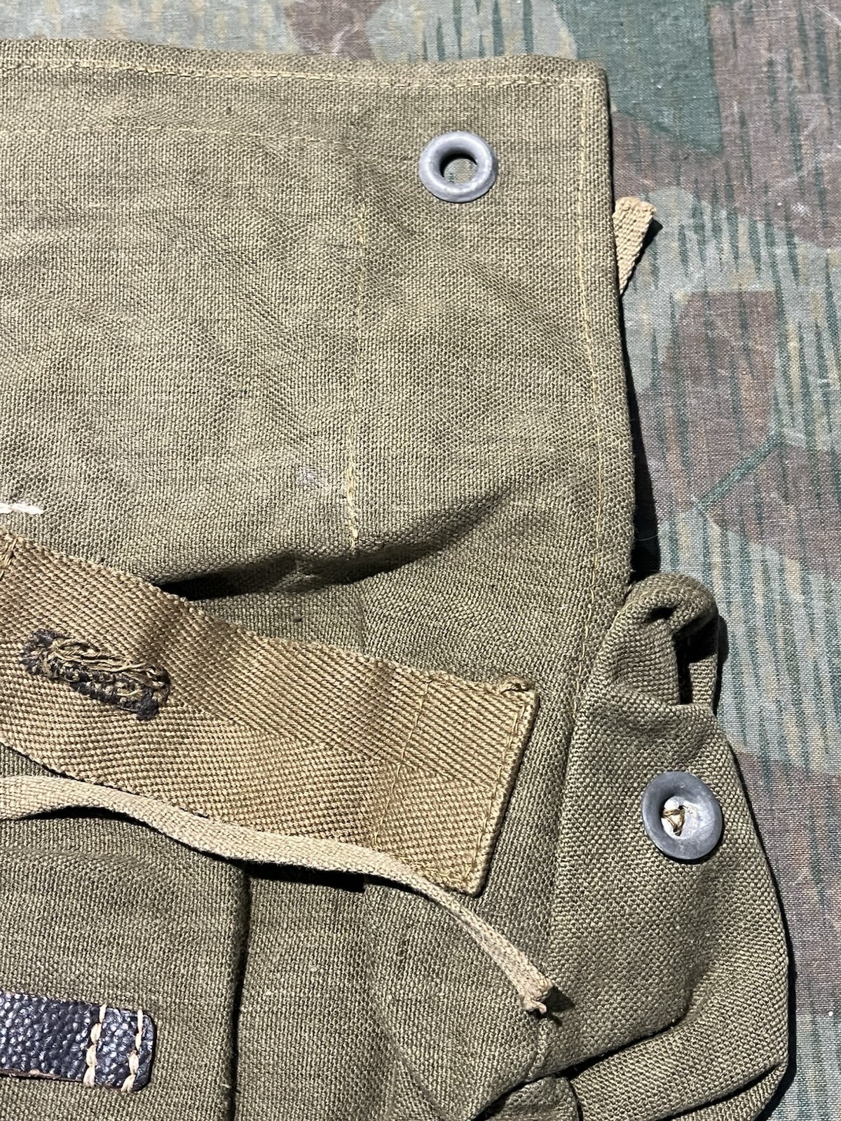 Original WW2 German Uniform A-Frame's Storage Bag Pouch 1943 Dated - Image 12