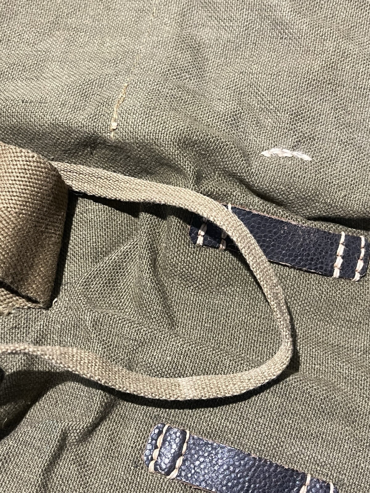 Original WW2 German Uniform A-Frame's Storage Bag Pouch 1943 Dated - Image 17