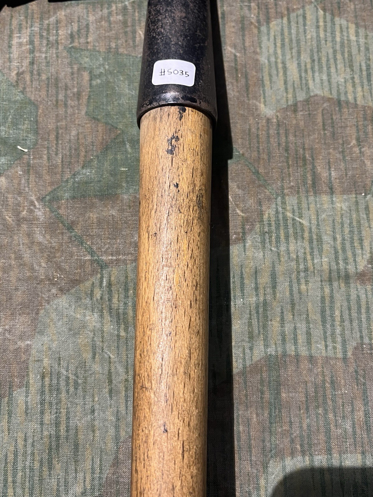 Post WW2 East German Uniform Shovel / Entrenching Tool w/ Leather Holder - Image 6