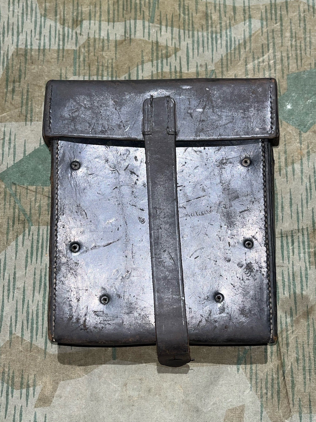 Original WW2 German Mg34 Mg42 Leather Gunner’s Tool Pouch Marked 1935