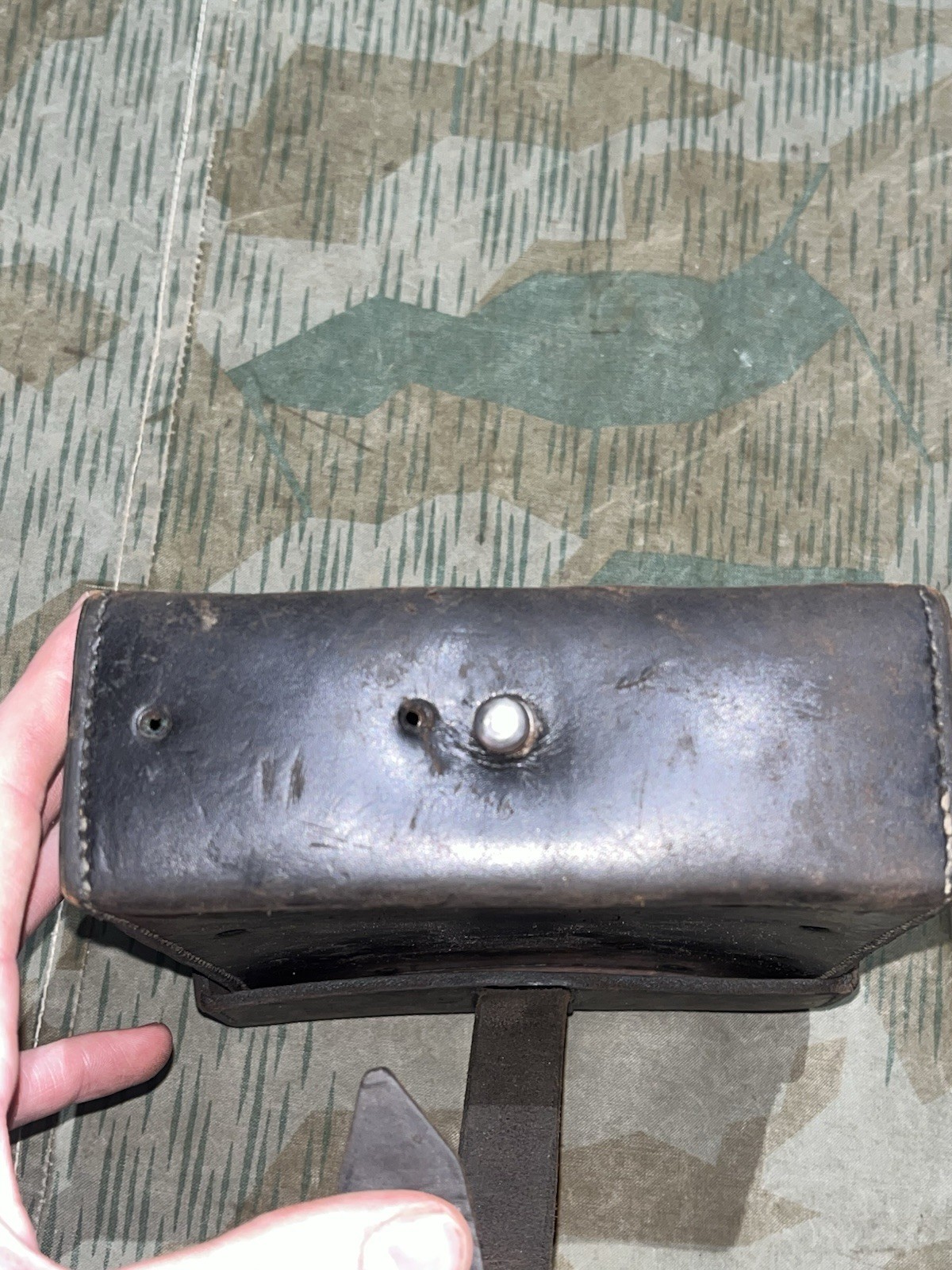 Original WW2 German Mg34 Mg42 Leather Gunner’s Tool Pouch Marked 1935 - Image 6