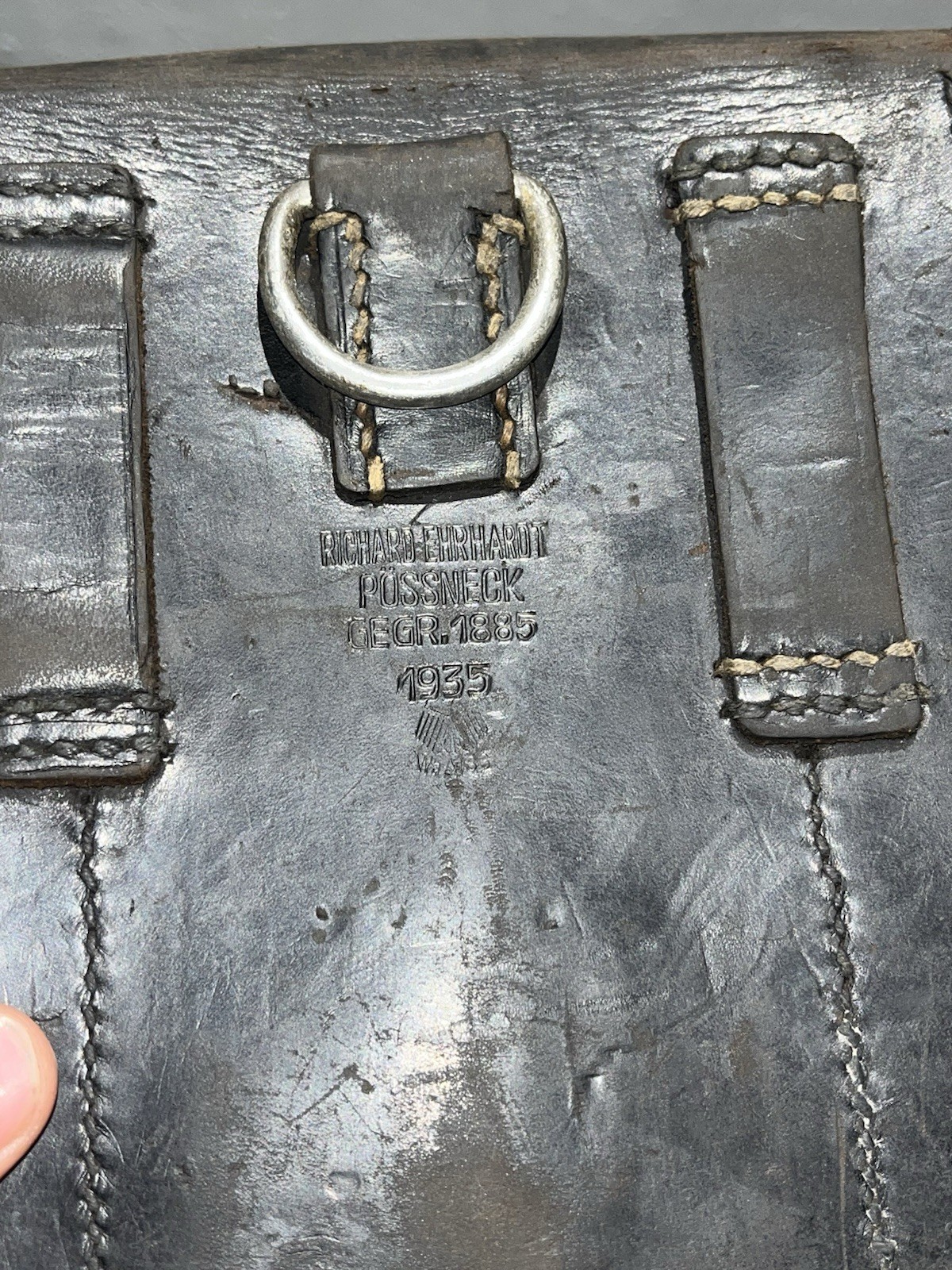 Original WW2 German Mg34 Mg42 Leather Gunner’s Tool Pouch Marked 1935 - Image 9