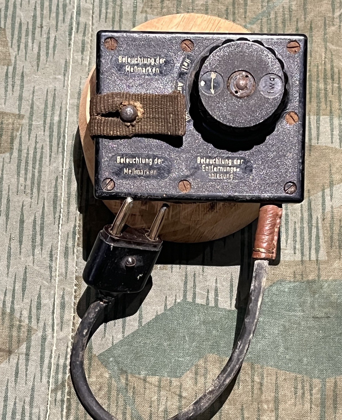 Original WW2 German Mg34 Mg42 Optic Rangefinder illuminator Control Unit FWQ