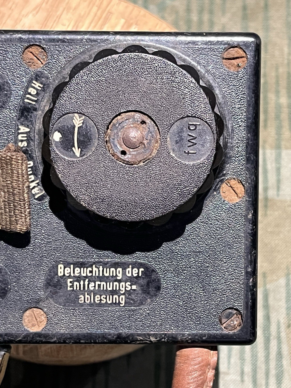 Original WW2 German Mg34 Mg42 Optic Rangefinder illuminator Control Unit FWQ - Image 3