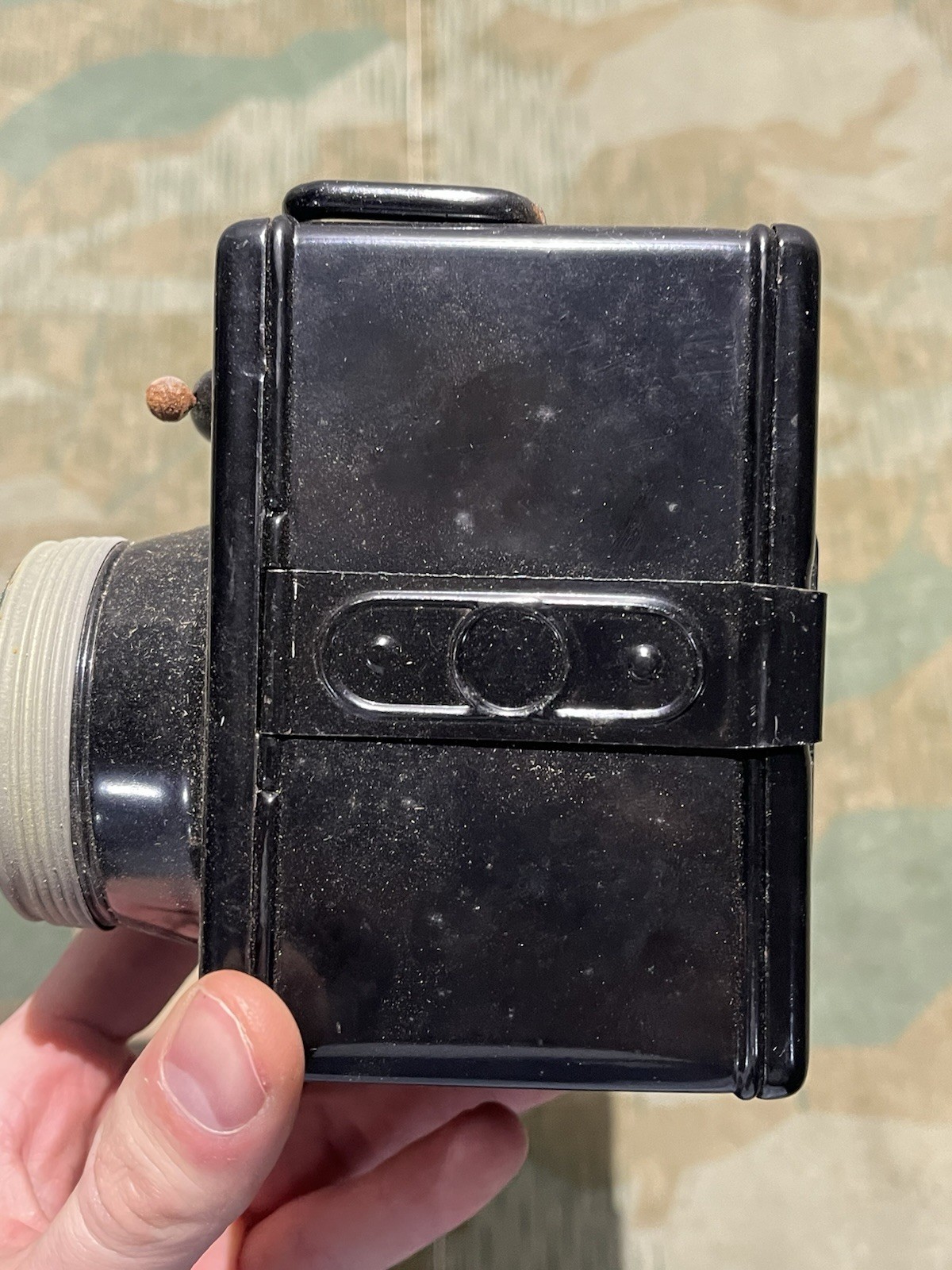 Original WW2 German Uniform Belt / Handheld Flashlight Signal Lamp w/ Box NOS - Image 7