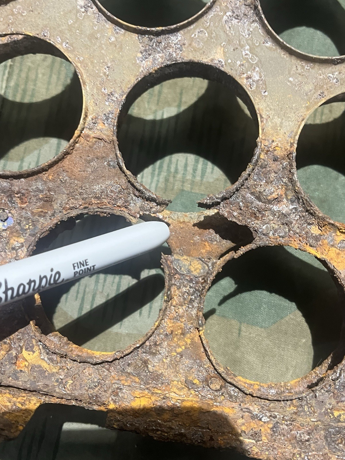 Original WW2 German M39 Egg Grenade Storage Rack - Image 2