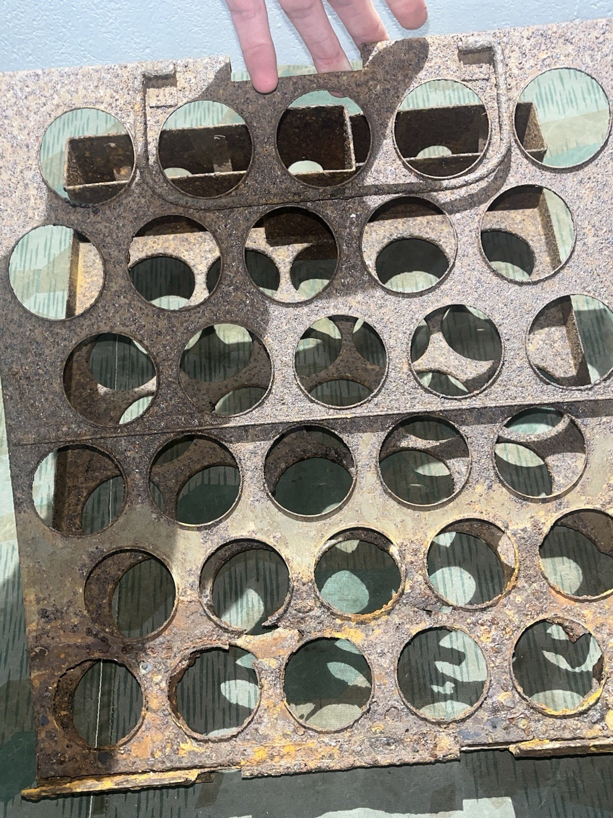 Original WW2 German M39 Egg Grenade Storage Rack - Image 5