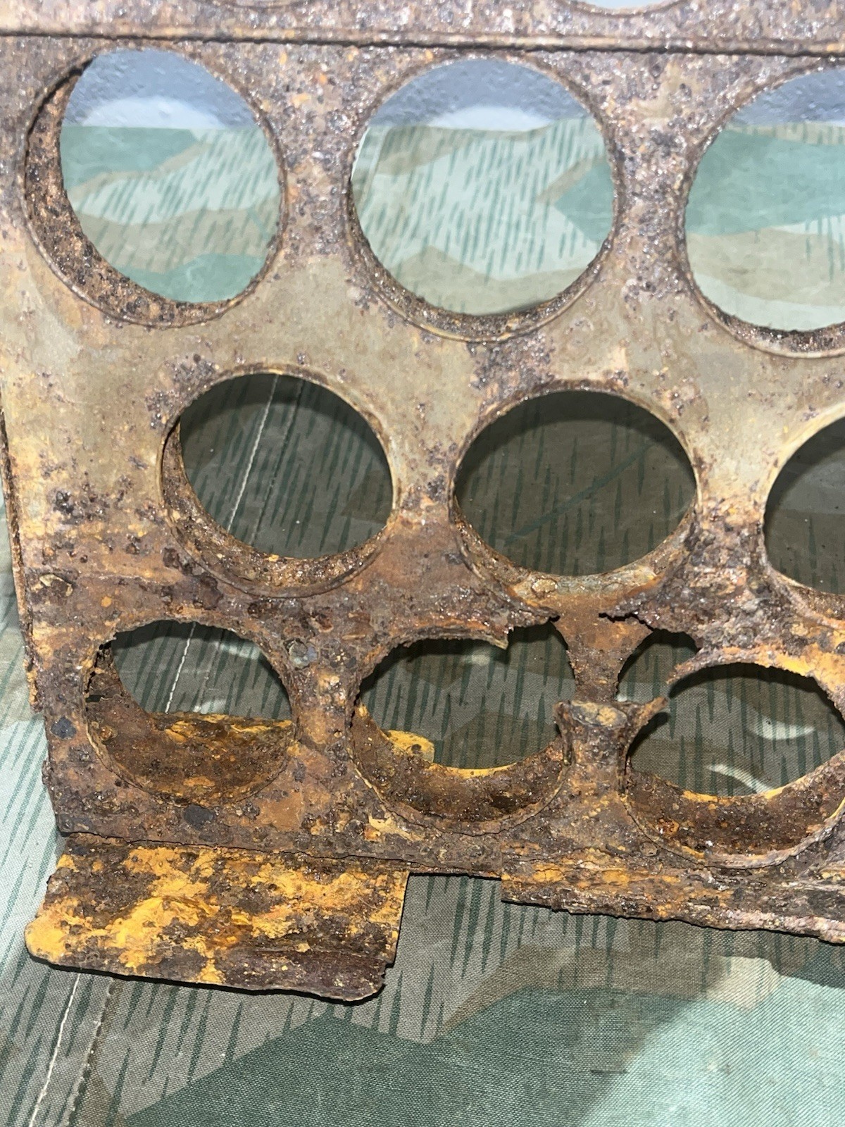 Original WW2 German M39 Egg Grenade Storage Rack - Image 22
