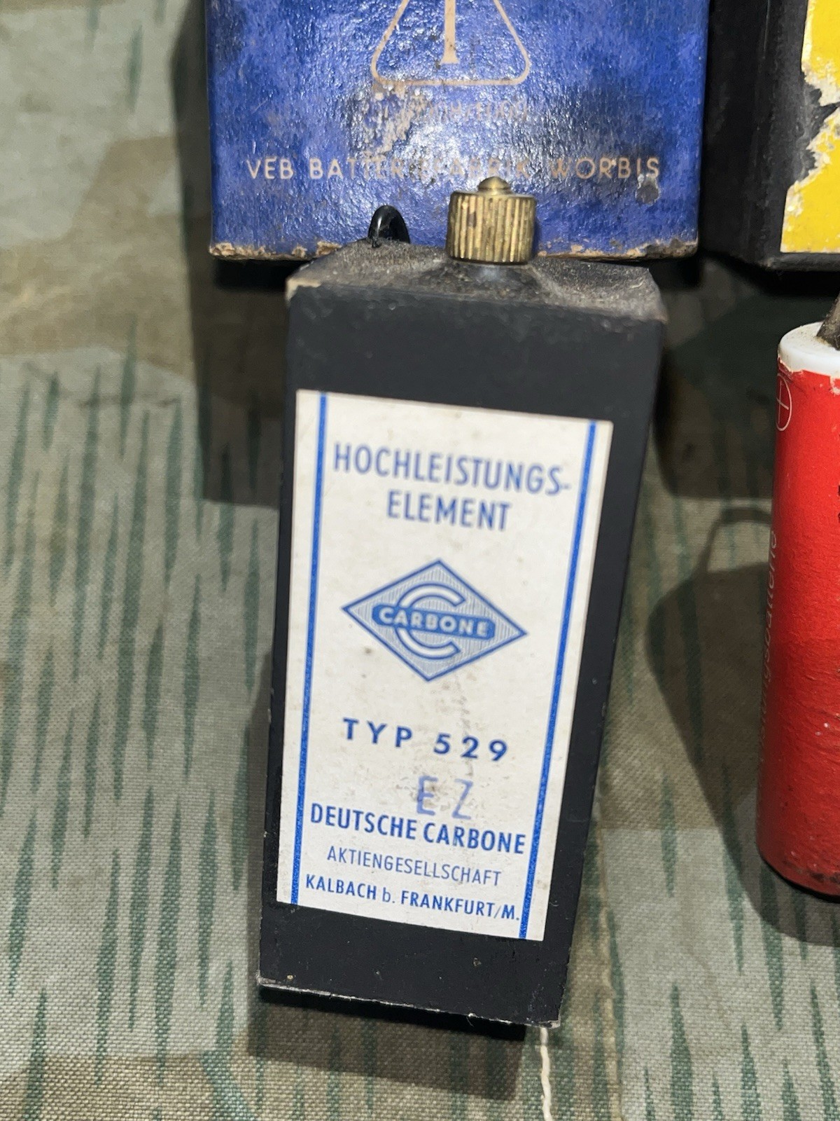 WW2 German Style FF33 Field Telephone / Uniform Flashlight Battery (Post WW2) - Image 4