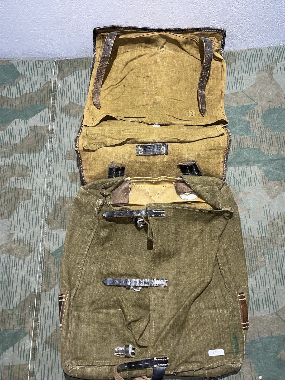 Original WW2 German Uniform M39 Pony Fur Tornister Backpack Marked 1942 - Image 12