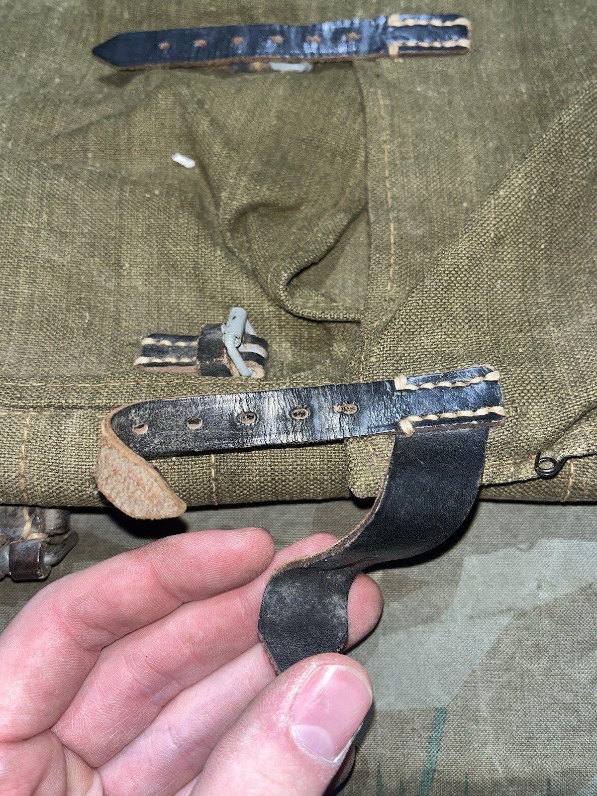 Original WW2 German Uniform M39 Pony Fur Tornister Backpack Marked 1942 - Image 14