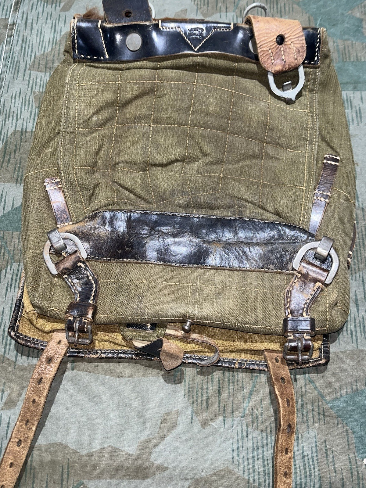 Original WW2 German Uniform M39 Pony Fur Tornister Backpack Marked 1942 - Image 22