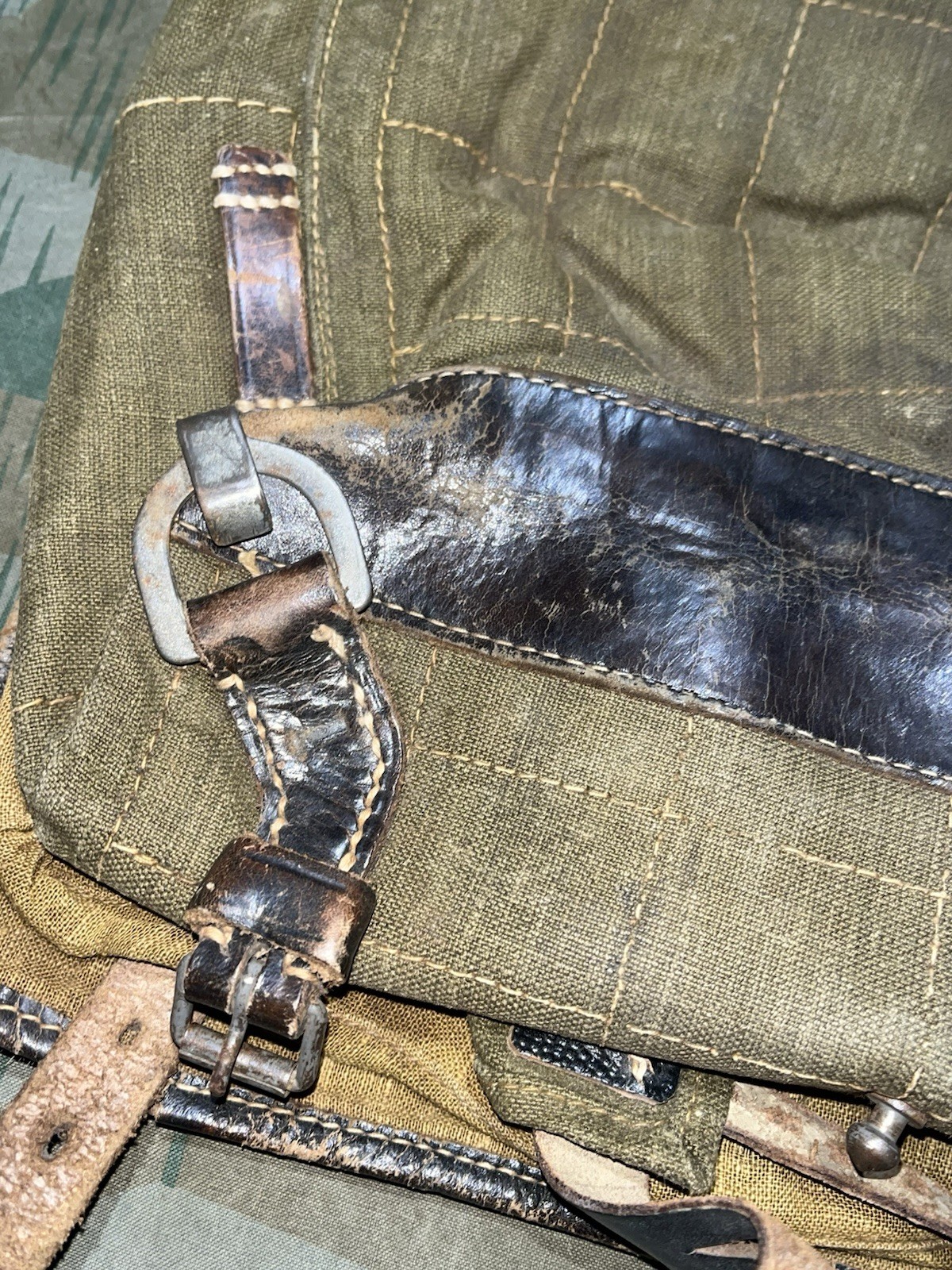 Original WW2 German Uniform M39 Pony Fur Tornister Backpack Marked 1942 - Image 23