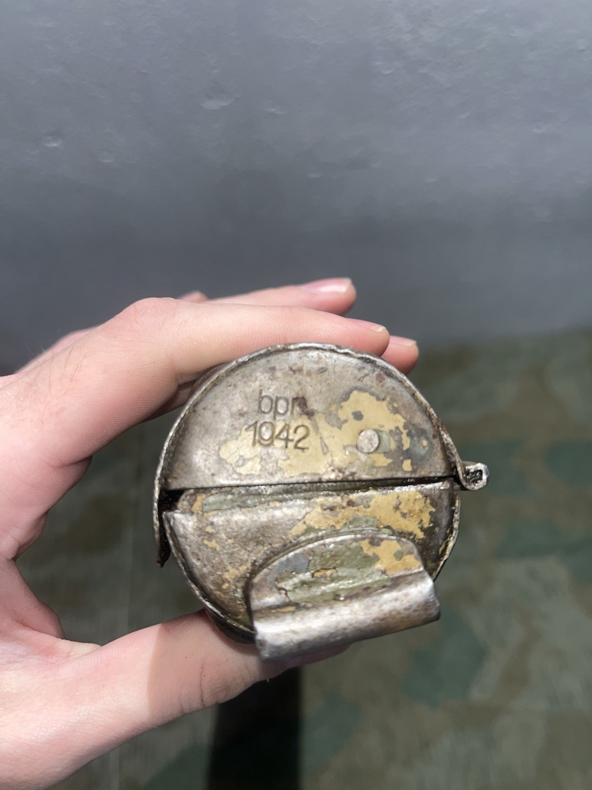 Original WW2 German Mg42 Spare Barrel Carrier Holder Marked BPR 1942 - Image 2
