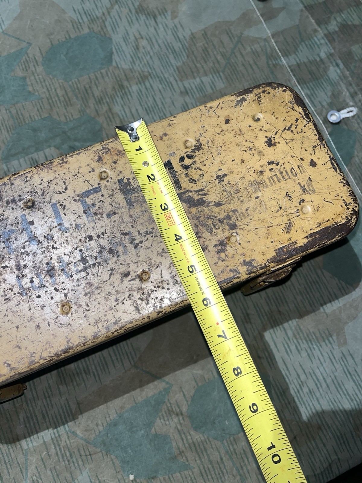 Original WW2 German Kart L.F.H. 18 Howitzer Munitions Container Ordnance Tan Painted Dunkelgelb - Image 23