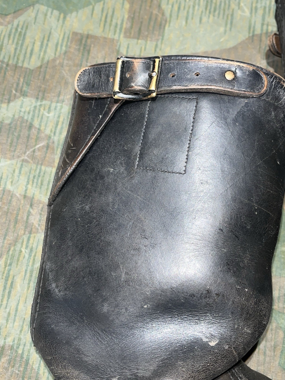Size 10.5 Original WW2 German Uniform Combat / Marching Jack Boots w/ Hobnails - Image 11