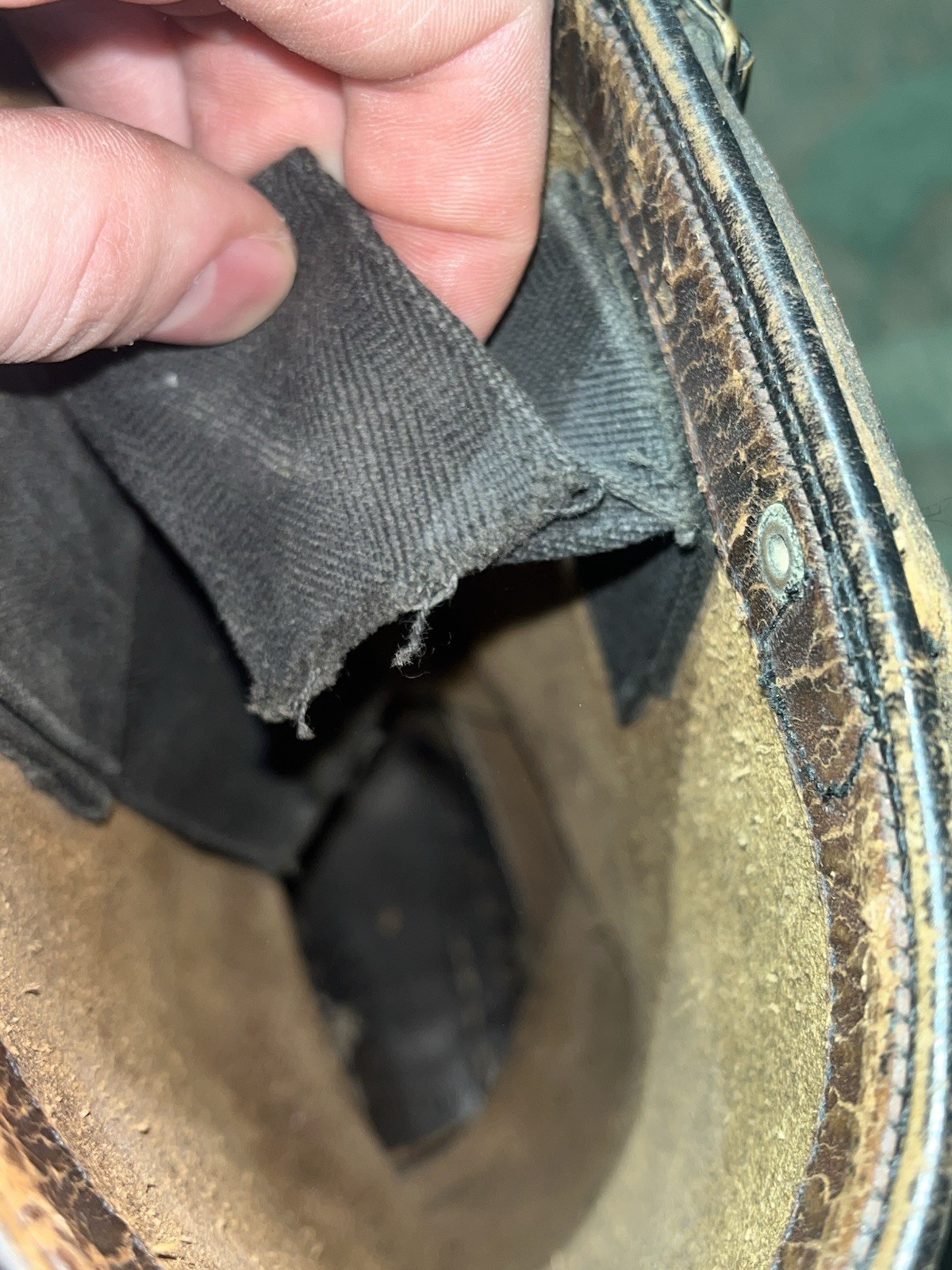 Size 10.5 Original WW2 German Uniform Combat / Marching Jack Boots w/ Hobnails - Image 16
