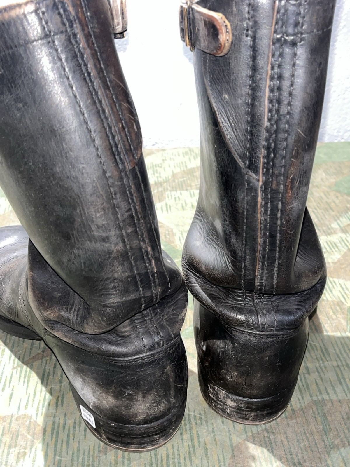 Size 10.5 Original WW2 German Uniform Combat / Marching Jack Boots w/ Hobnails - Image 17