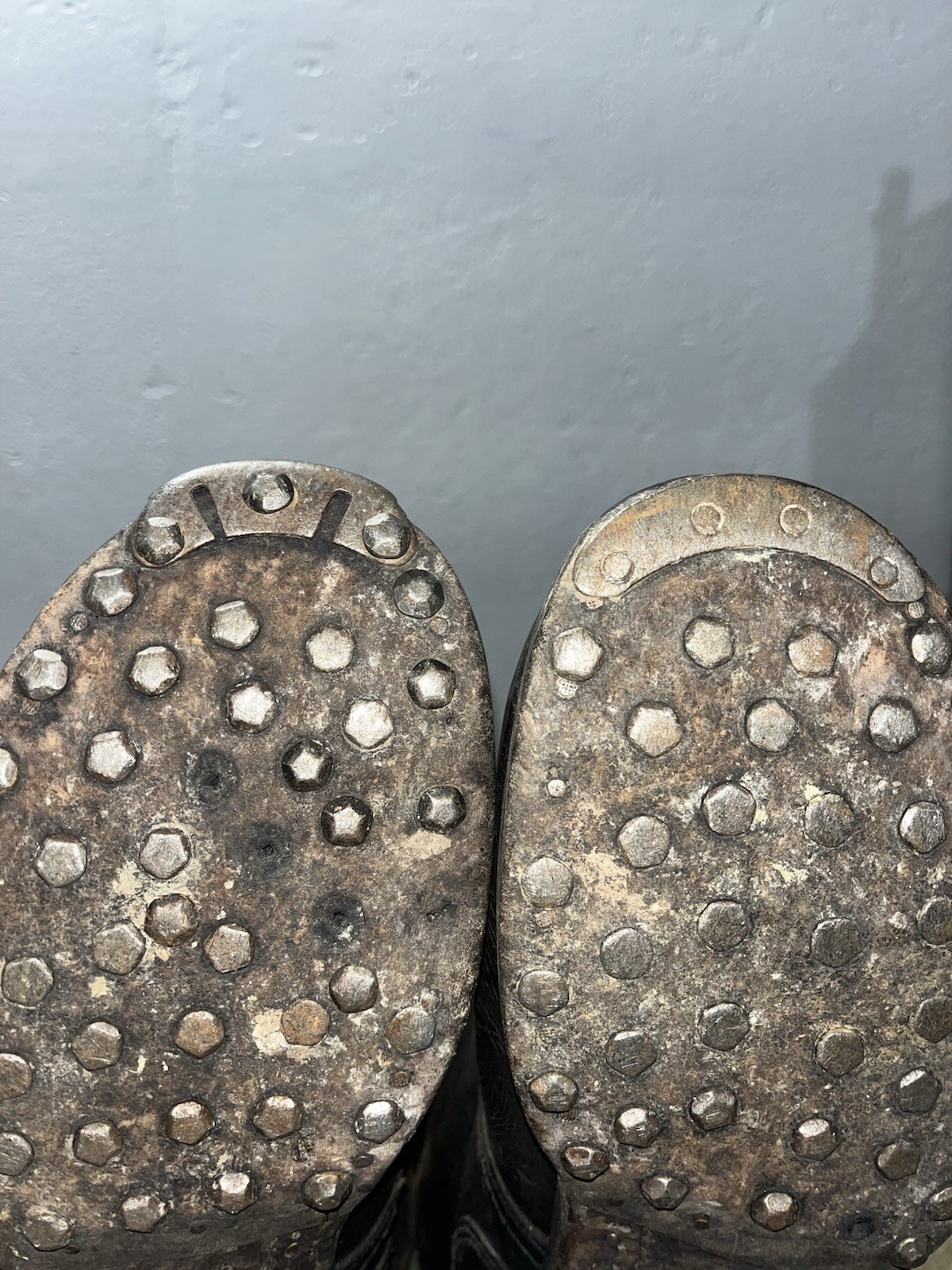 Size 10.5 Original WW2 German Uniform Combat / Marching Jack Boots w/ Hobnails - Image 22