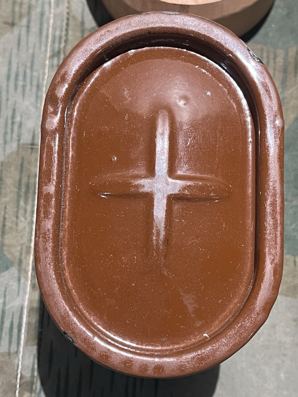 Original WW2 German Fuerhand Enamel Fuel Tin for Kubelwagen - Image 6