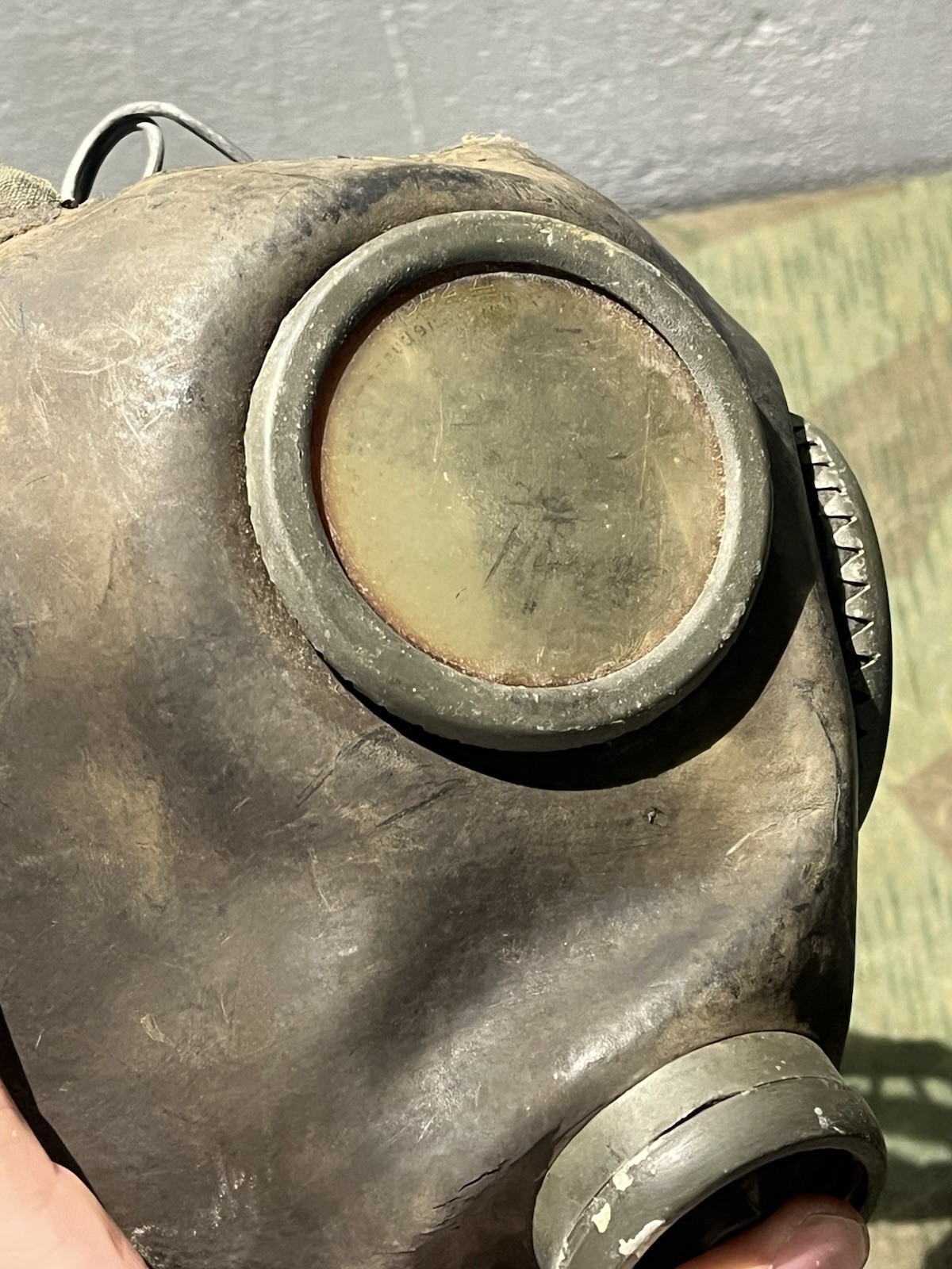 Original WW2 German Luftwaffe Bomber Pilot Oxygen Mask Marked BYD 1942 Draeger - Image 14