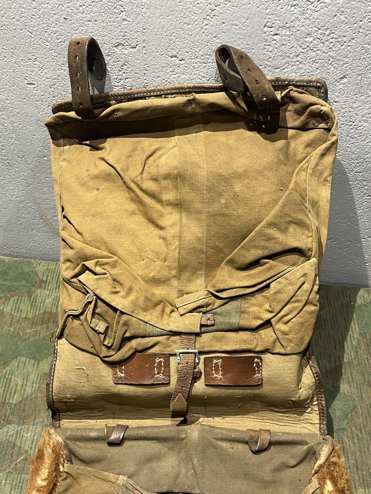 Original WW2 German Uniform M34 Pony Fur Tornister Backpack 1937 Marked - Image 4